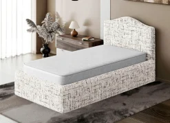 Best BADER Stretchbezug für Boxspringbett in Mikrofaser-Qualität NATUR
