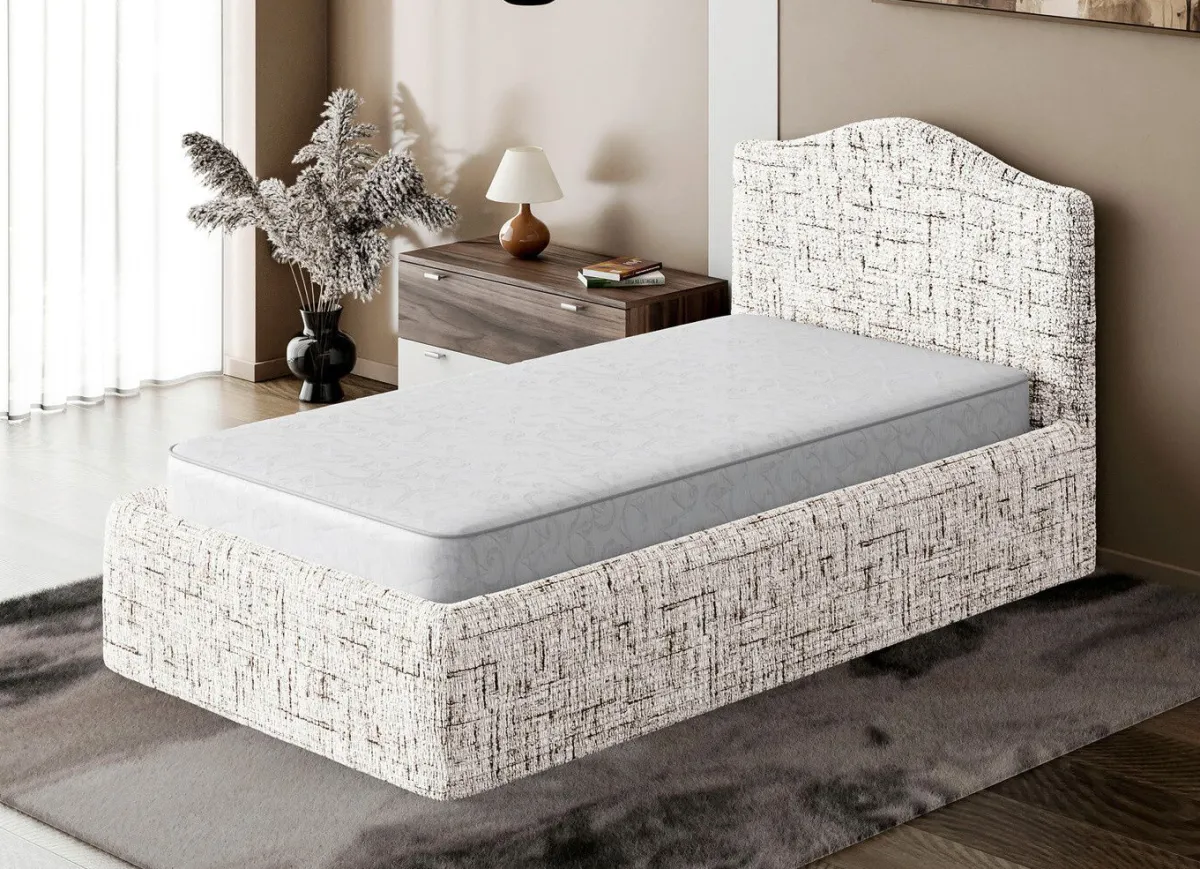 Best BADER Stretchbezug für Boxspringbett in Mikrofaser-Qualität NATUR