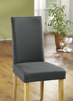 New BADER Stretch-Stuhlbezug in toller Qualität GRAU