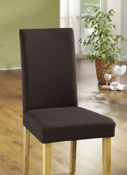 Discount BADER Stretch-Stuhlbezug in toller Qualität DUNKELBRAUN