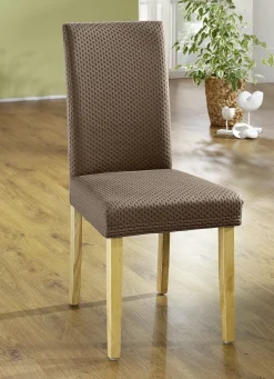 Hot BADER Stretch-Stuhlbezug in toller Qualität BRAUN