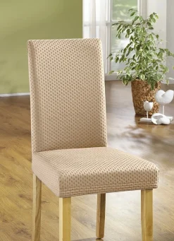 Outlet BADER Stretch-Stuhlbezug in toller Qualität BEIGE