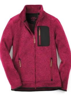 Online BADER Strickfleece-Kurzjacke ROT