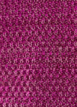 Hot BADER Strickjacke aus Melangegarn BEERE MELIERT