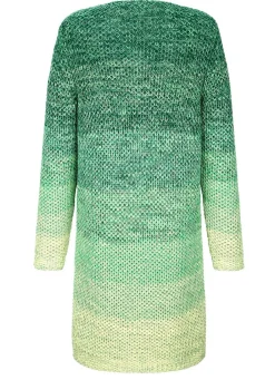 Discount BADER Strickjacke aus reiner Baumwolle PISTAZIE-GRÜN-DUNKELGRÜN