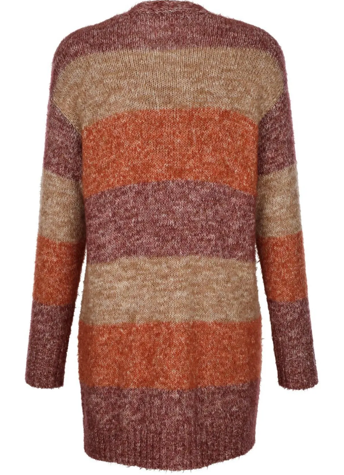 Outlet BADER Strickjacke in Garnmix BEERE-TERRAKOTTA-CAMEL