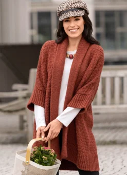 Sale BADER Strickjacke in Longform TERRA MELIERT