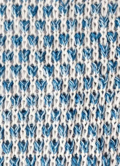 Sale BADER Strickjacke mit aufwendiger Struktur AZURBLAU-WEISS MELIERT