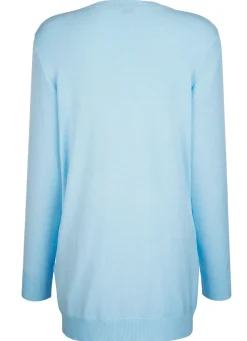 Discount BADER Strickjacke mit Modal HELLBLAU