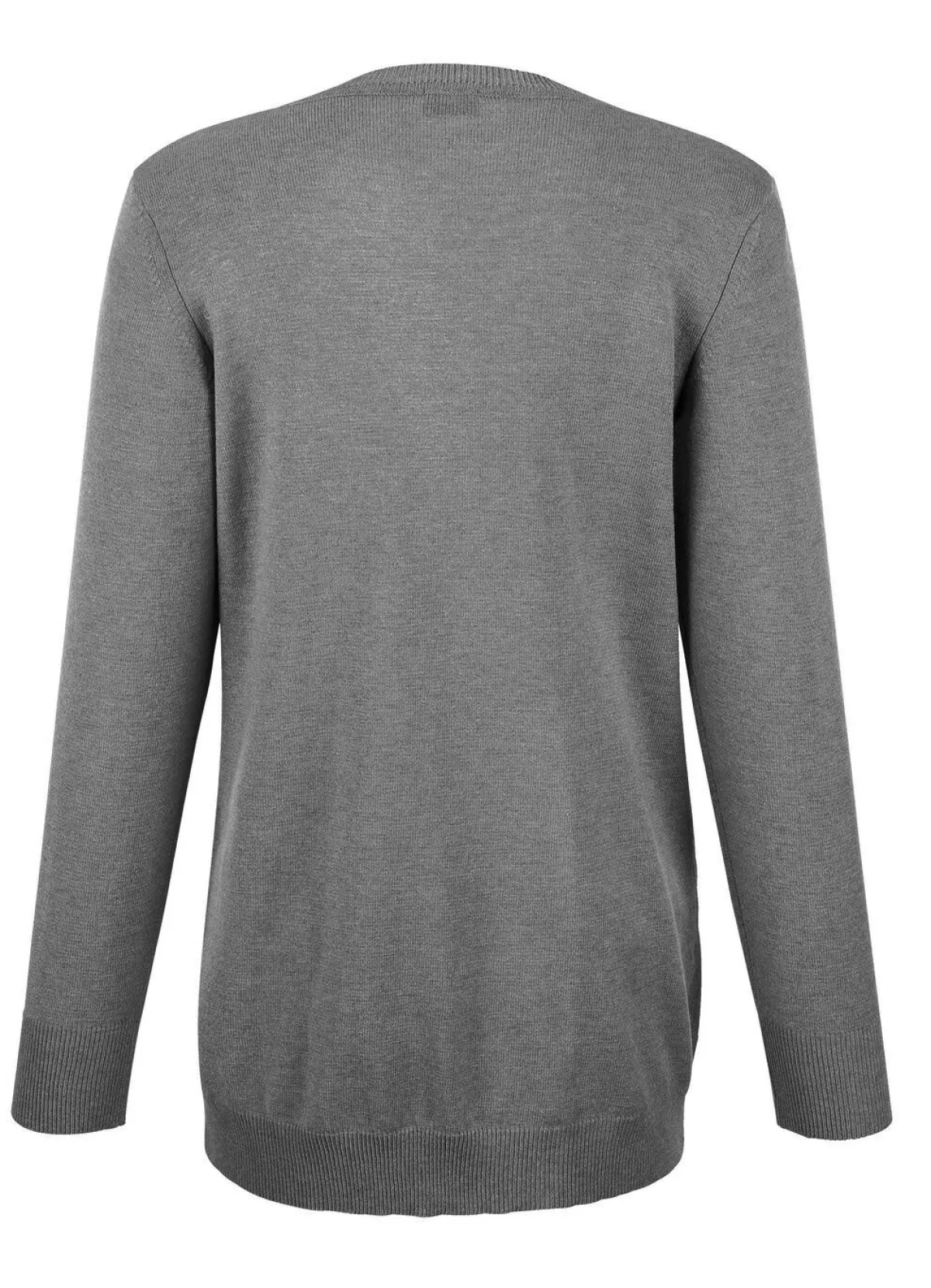 BADER Strickjacke mit Modal GRAU