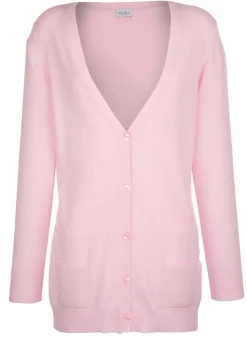 Best BADER Strickjacke mit Modal ROSÉ