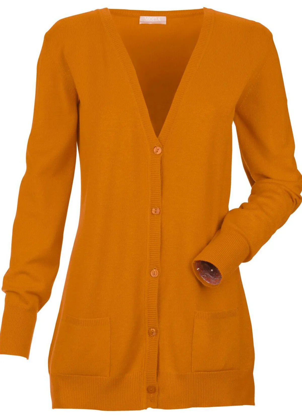 Sale BADER Strickjacke mit Modal OCKER