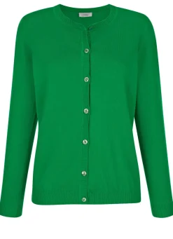 Discount BADER Strickjacke mit rundem Halsausschnitt GRÜN