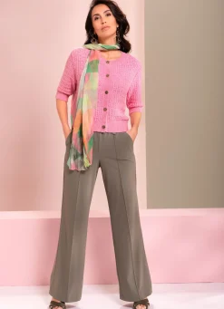 Outlet BADER Strickjacke mit Schmuckknöpfen PINK