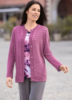 Clearance BADER Strickjacke mit Schurwolle MAUVE
