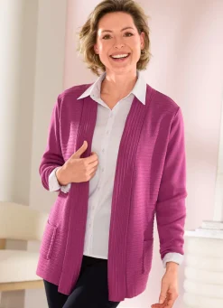 Online BADER Strickjacke mit Streifenstruktur ROSENHOLZ