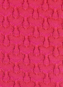 Best BADER Strickjacke mit Strukturdessin PINK