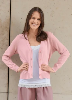 Sale Stilschmiede Strickjacke mit supersoftem Griff ALTROSA