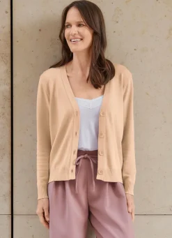Stilschmiede Strickjacke mit supersoftem Griff BEIGE