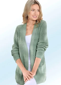 New BADER Strickjacke mit weichem Griff MINT
