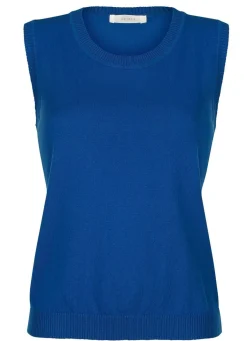 BADER Stricktop mit breiten Trägern ROYALBLAU