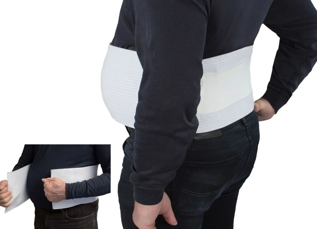 Online BADER Stützbandage XXL mit Gummigurten WEISS