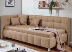 Clearance BADER Studioliege mit Kissen und Bettkasten BEIGE