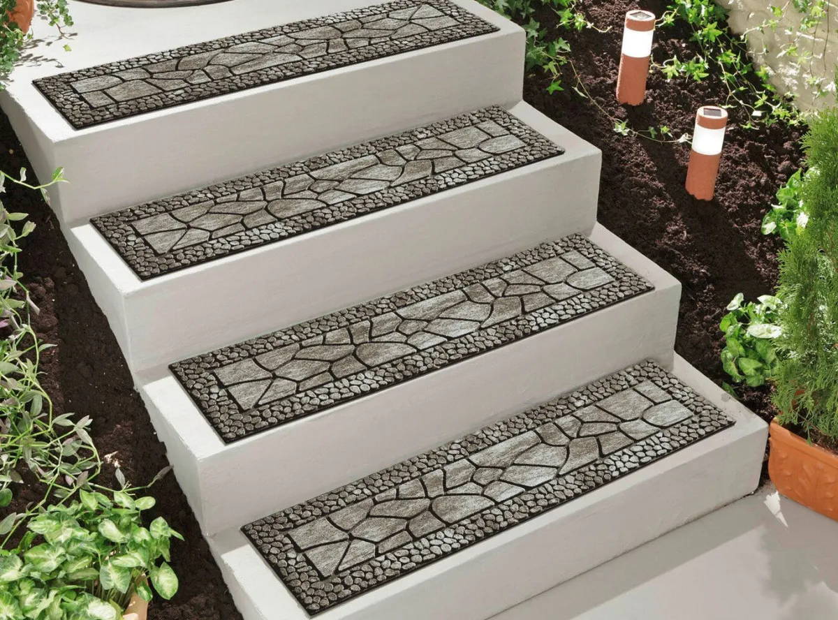 Outlet BADER Stufenmatten im preisgünstigen 2er-Pack TAUPE