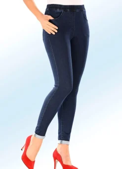 Online BADER Super softe Jegging-Jeans DUNKELBLAU