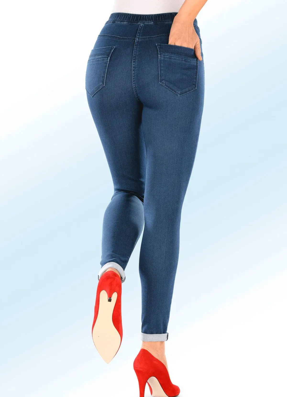 Clearance BADER Super softe Jegging-Jeans JEANSBLAU