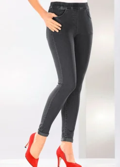 Sale BADER Super softe Jegging-Jeans ANTHRAZIT