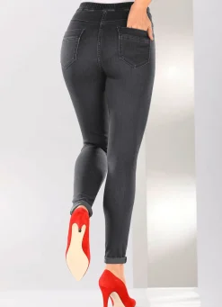 Sale BADER Super softe Jegging-Jeans ANTHRAZIT