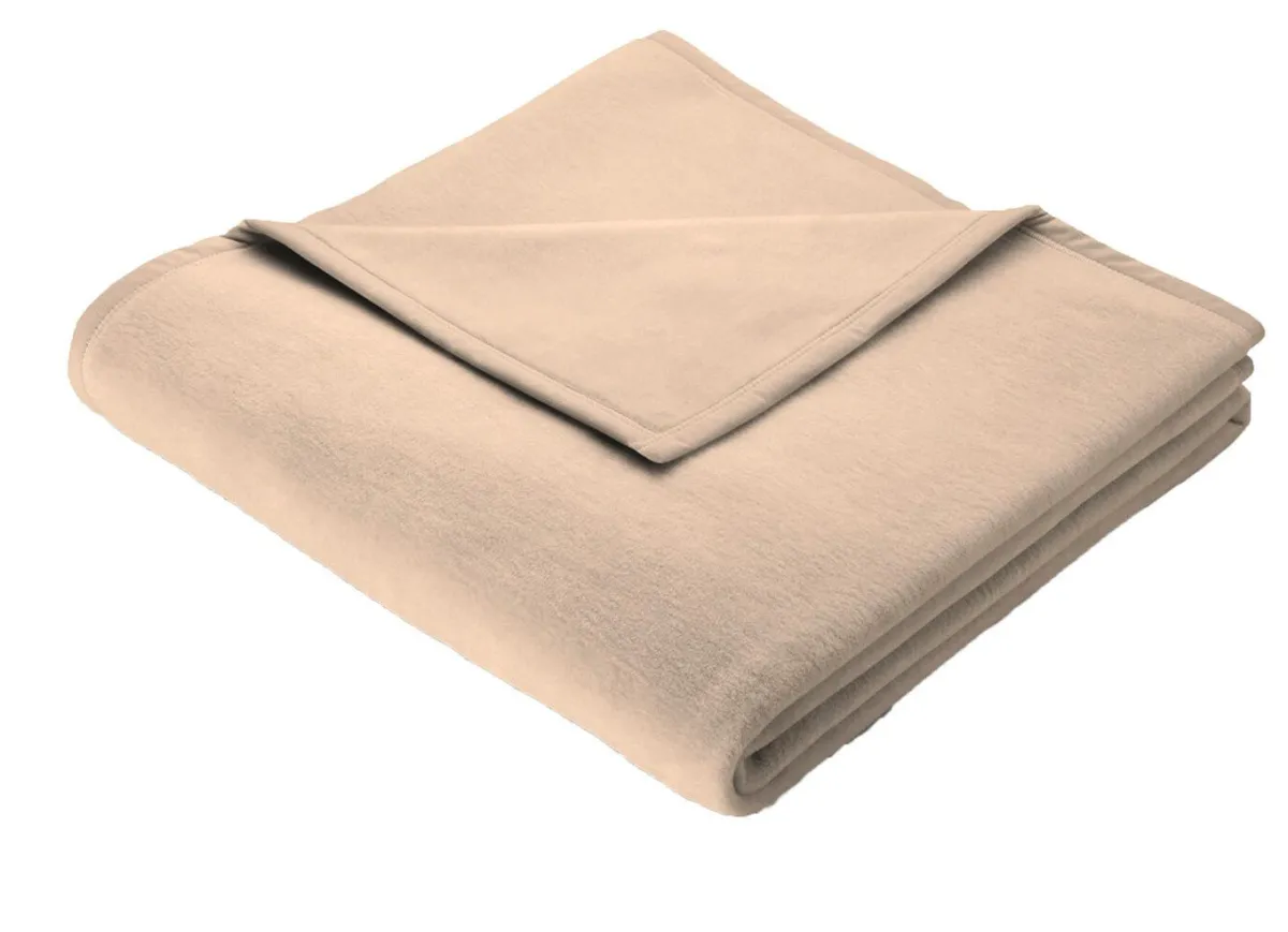 Clearance BORBO Supersofte Schlafdecke von aus reiner Baumwolle CAMEL