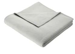 New BORBO Supersofte Schlafdecke von aus reiner Baumwolle SILBER