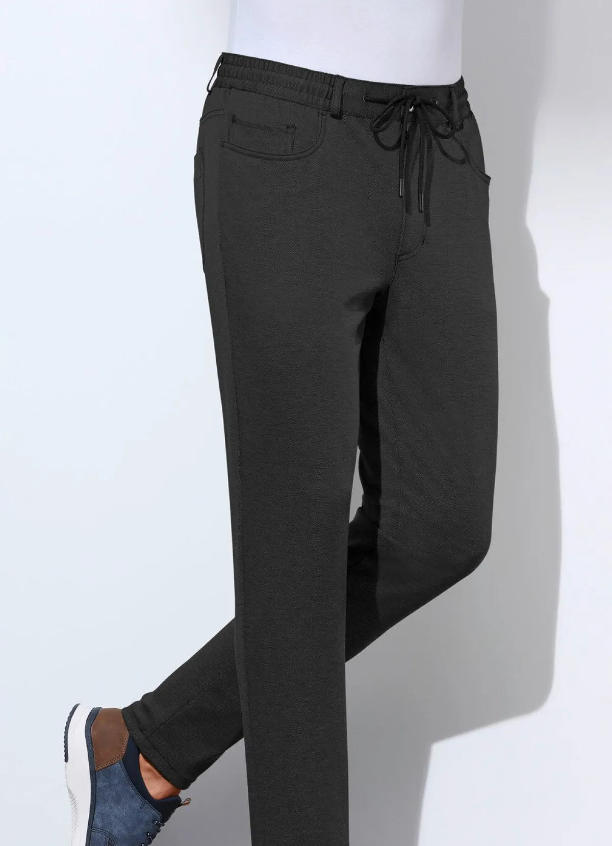 Best BADER Superstretch-Hose mit Gummibund in 3 Farben SCHWARZ