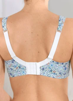 Best SUSA BH mit verstärktem Rückteil WEISS-BLAU-BUNT
