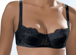Hot BADER Susa Dirndl-BH mit Außenträgern SCHWARZ
