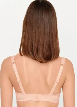 Discount SUSA Dirndl-BH mit floraler Elastikspitze im Vorderteil BEIGE