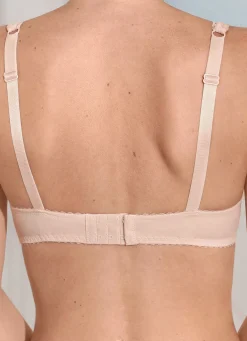 Discount SUSA Dirndl-BH mit floraler Elastikspitze im Vorderteil BEIGE