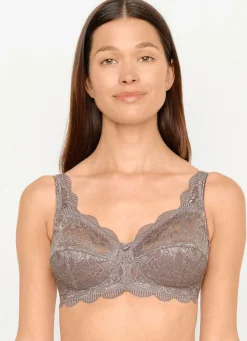 Clearance BADER Susa Zweierpack BH mit zarter Elastikspitze 1X TAUPE, 1X PUDER