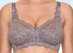 Clearance BADER Susa Zweierpack BH mit zarter Elastikspitze 1X TAUPE, 1X PUDER