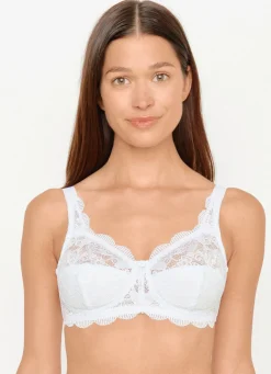 Discount BADER Susa Zweierpack BH mit zarter Elastikspitze 2X WEISS