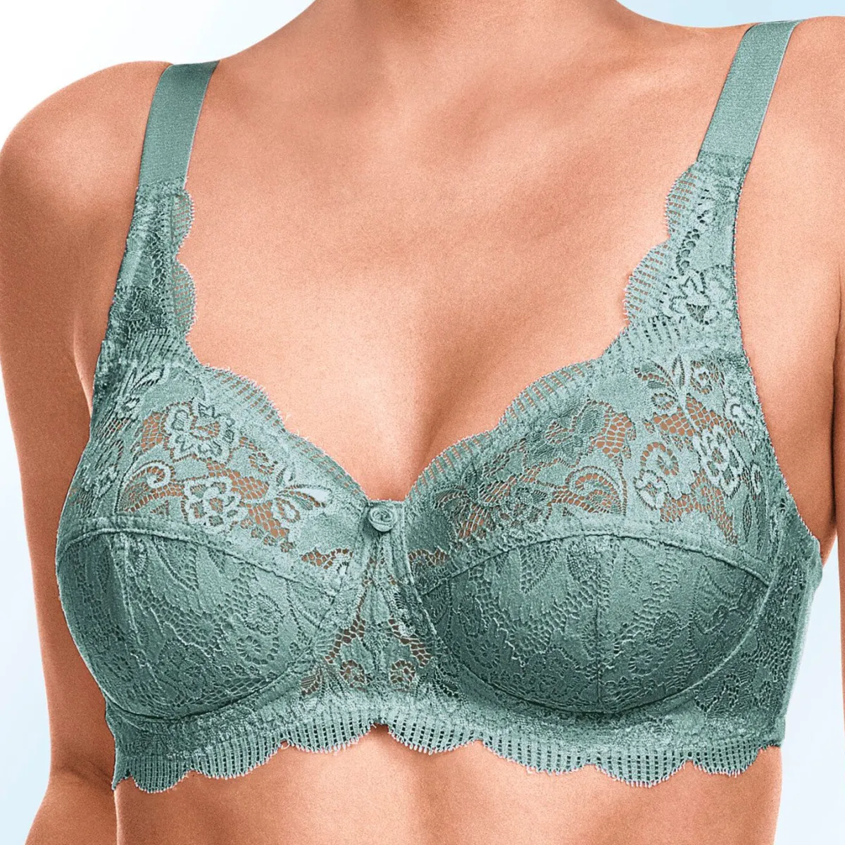 Hot SUSA Zweierpack BH mit zarter Elastikspitze 2X JADE