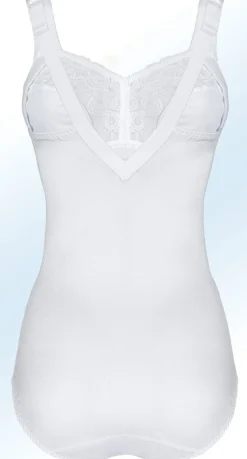Discount BADER Swegmark of Sweden Hosenkorselett mit Elastikspitze WEISS