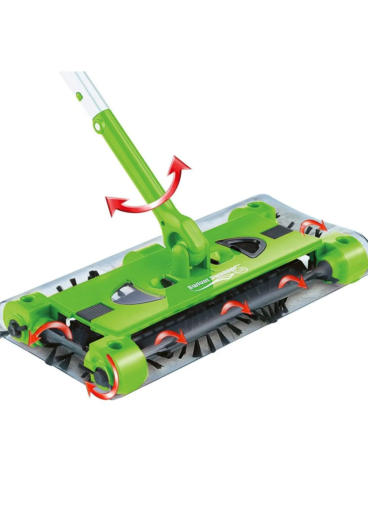 Best BADER Swivel Sweeper Akku-Besen mit Lithium-Ionen-Akku GRÜN