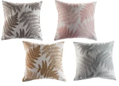 Sale BADER Tagesdecke mit naturnahen Blättermotiven SILBER