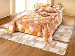 Best BADER Tagesdecken und Kissenbezüge in Patchwork-Optik aus Baumwolle BEIGE