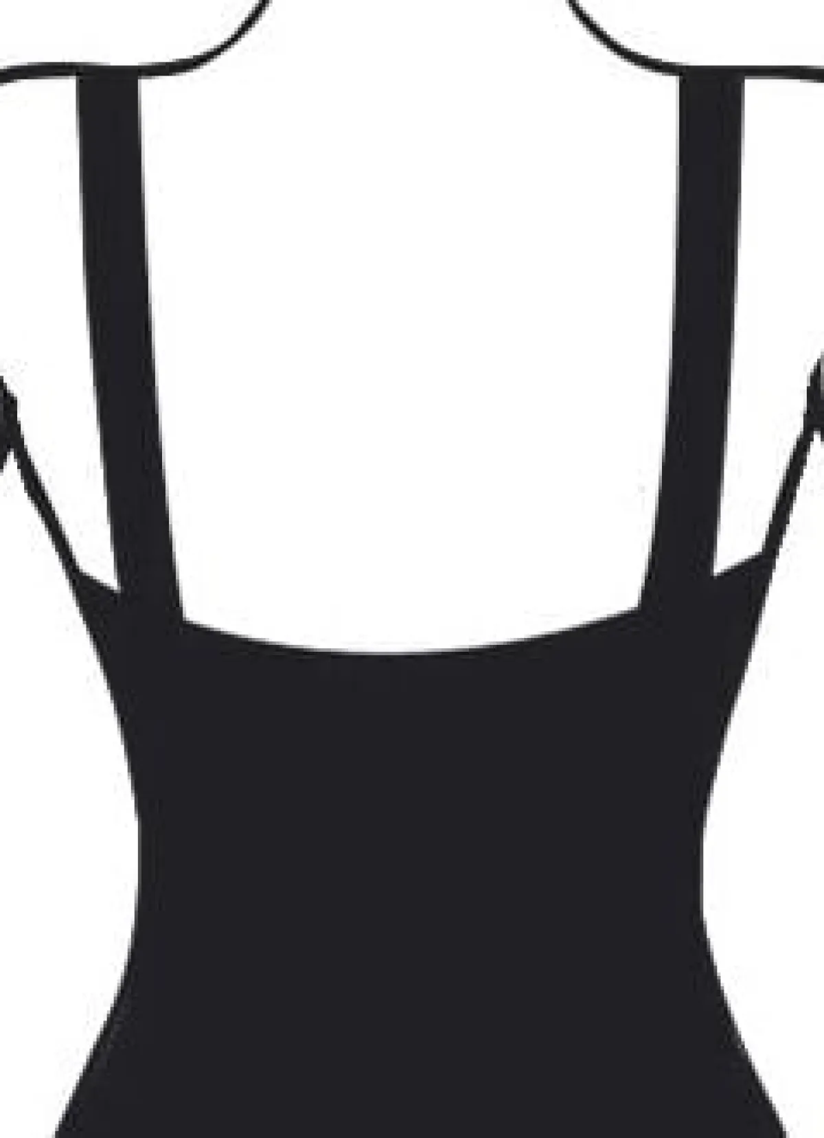 Clearance BADER Tankini in Bandeauform, mit verstell- und abnehmbaren Trägern SCHWARZ-WEISS