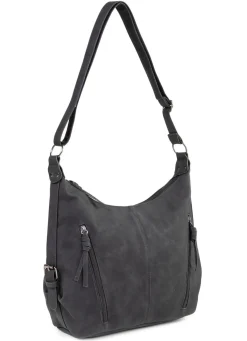Clearance BADER Tasche aus weichem, dezent schattiertem Synthetik SCHWARZ