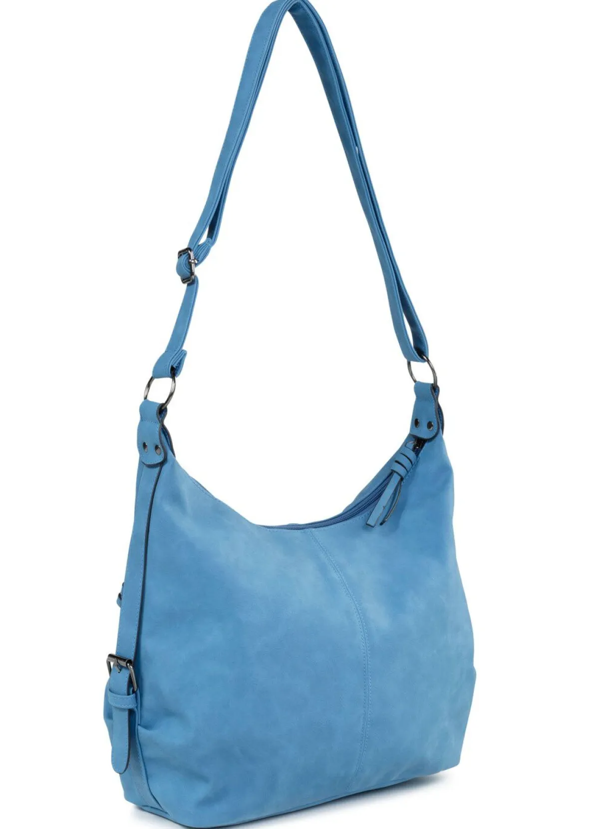 Best BADER Tasche aus weichem, dezent schattiertem Synthetik JEANSBLAU